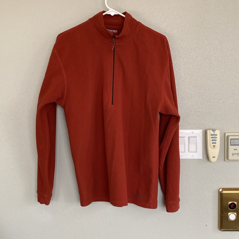 Simms fishing fleece pull over good condition smoke-free home
